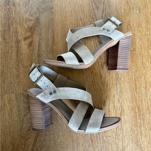 Franco Sarto strappy block heel